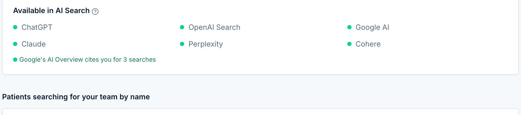 SEO · Available in AI Search
